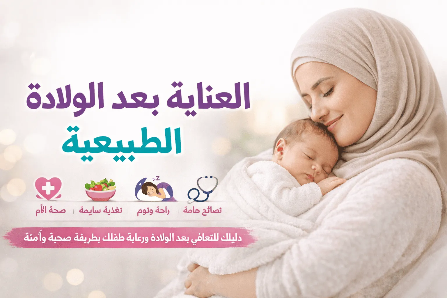 العناية بعد الولادة الطبيعية