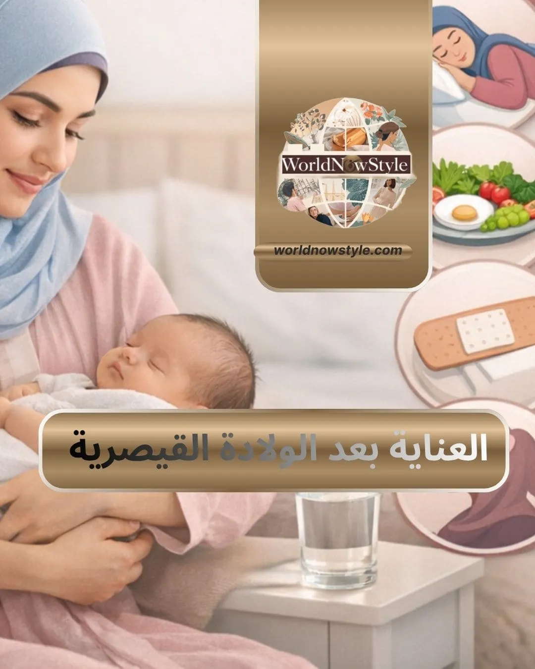 العناية بعد الولادة القيصرية